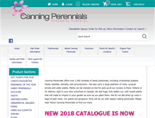 Tablet Screenshot of canningperennials.com
